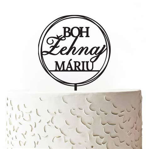 Personalizovaný akrylový zápich na tortu