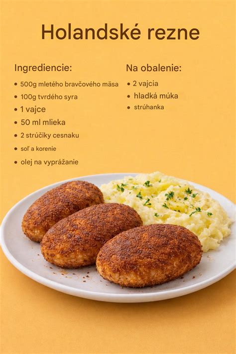 Ingrediencie na holandské klopse