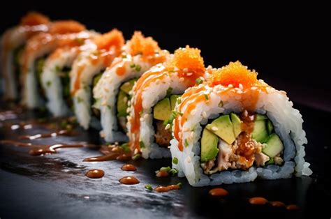 Japonské sushi s ryžovým octom