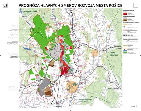 Mapa mestských častí Košíc
