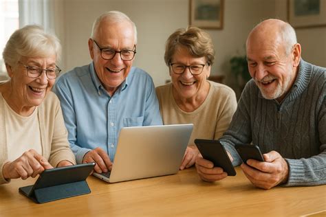 Seniori spoločne stolujúci a socializujúci sa