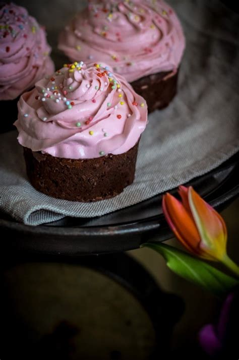 Cviklové muffiny a cupcakes