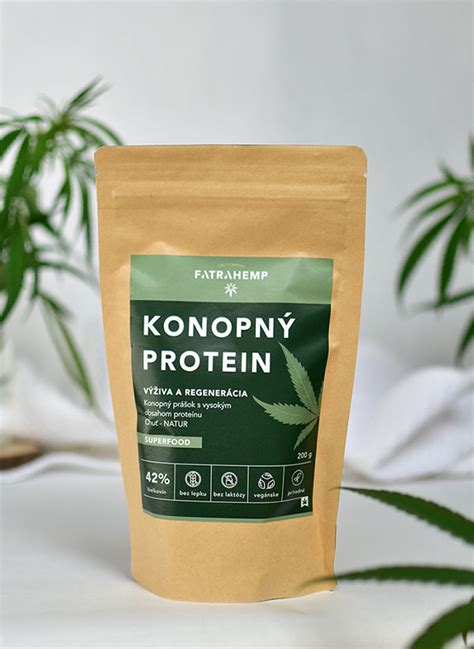 Ochutený konopný proteín v šejkri