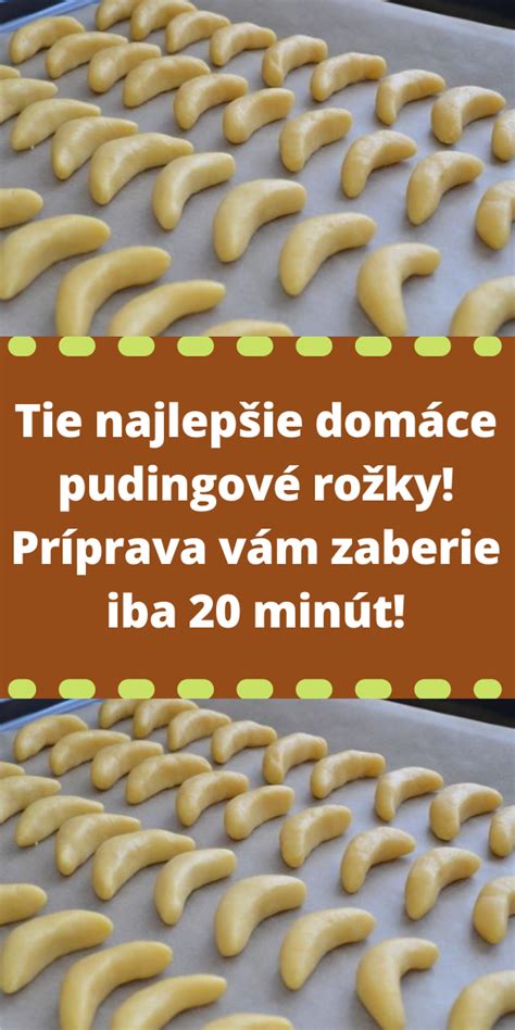 Upečené zlatisté pudingové rožky