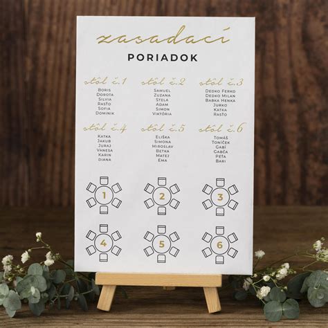 Zasadací poriadok pri slávnostnom stole