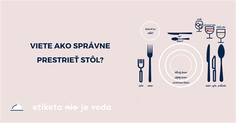 Správne prestretý tanier