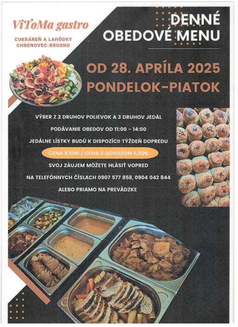 Ilustrácia rôznych druhov obedových jedál