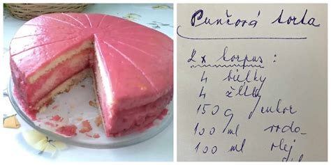 Punčová torta s lesklou polevou