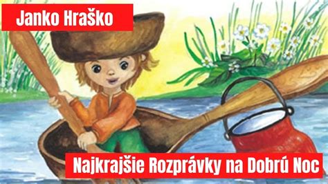 Janko šplhajúci sa po obrovskej fazuľke