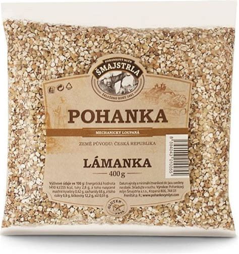 Rôzne druhy pohánky (krúpy, lámanka, vločky)