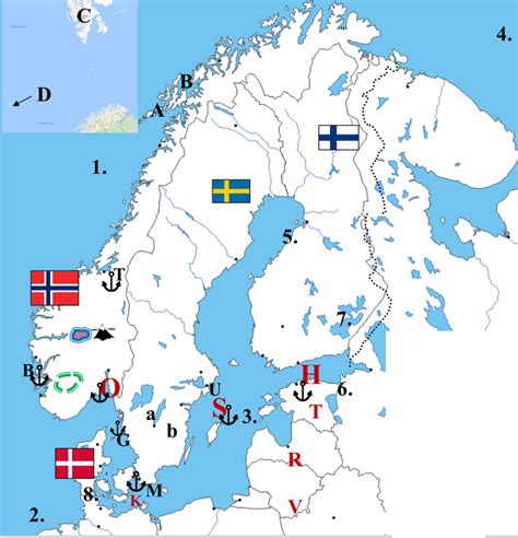 Mapa Ålandských ostrovov