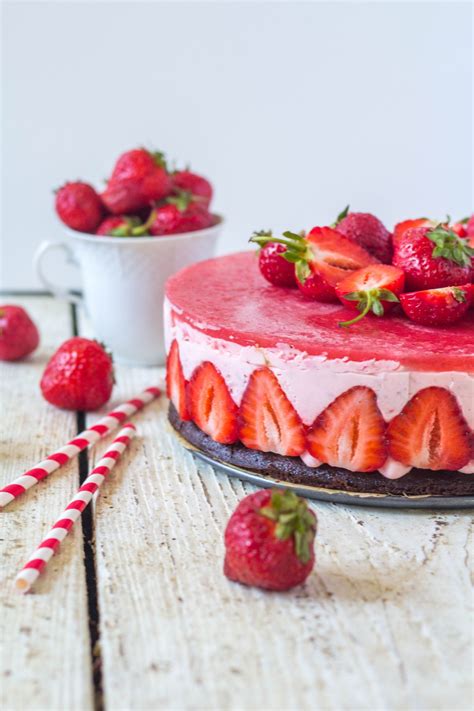 jahodová poleva na cheesecake