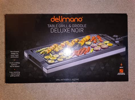 Grilované jedlo na Delimano Deluxe Noir