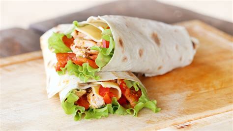 Ingrediencie na kurací wrap
