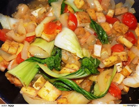 Tofu s opekanou zeleninou