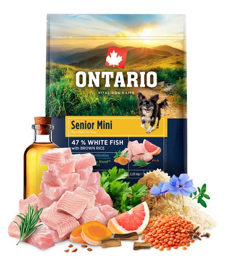 Rada krmív Ontario pre psov