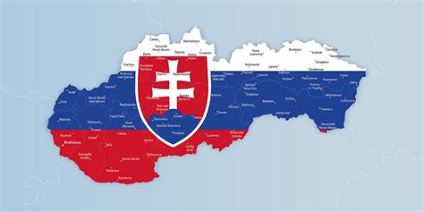 Mapa Slovenska s označením vhodných komerčných priestorov