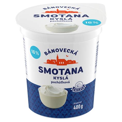 Mliečne výrobky a kyslá smotana