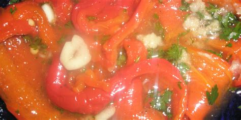 Marinovaná pečená paprika