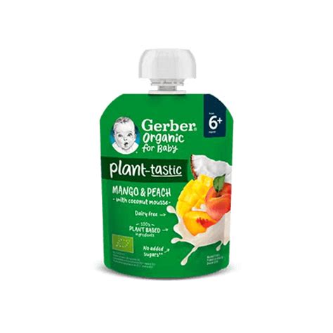Ovocná kapsička Gerber Organic s kokosovým mliekom