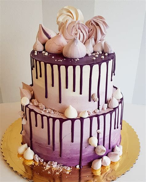 Dekorácia gaštanovej Ombre torty