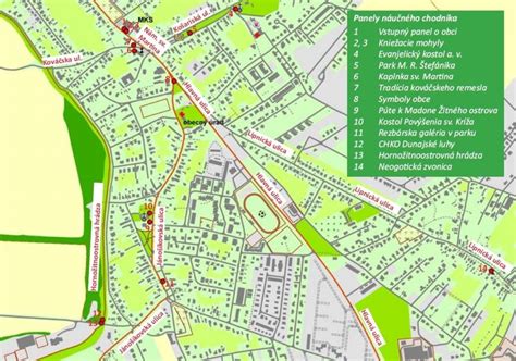 Informačné panely náučného chodníka