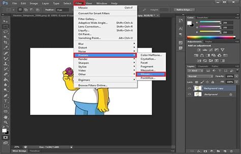Animácia ukazujúca funkciu Smart Guides vo Photoshope