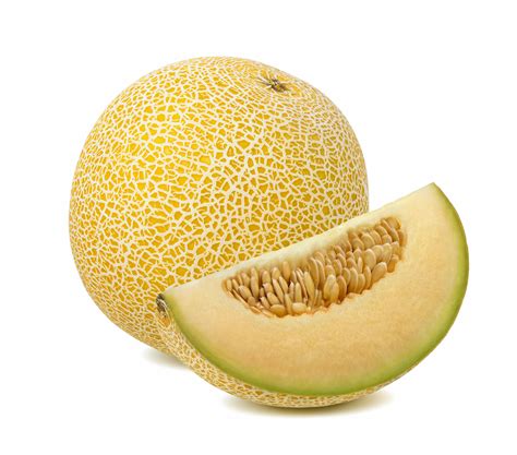 Čerstvé broskyne a žltý melón