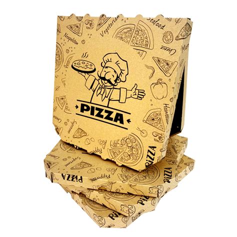 Kartónové krabice na pizzu rôznych rozmerov