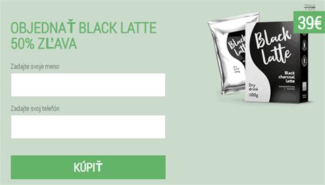 Zloženie Black Latte