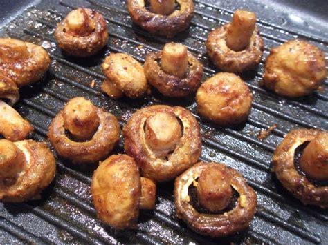 Grilované šampiňóny