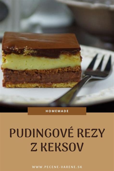Pečené pudingové rezy