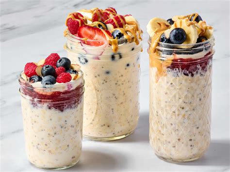 Overnight oats v pohári