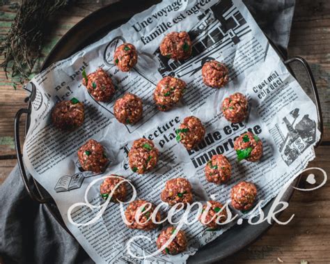 Ingrediencie na teľacie guľky a ich príprava