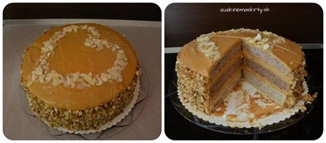 Torta v reze s karamelovou plnkou