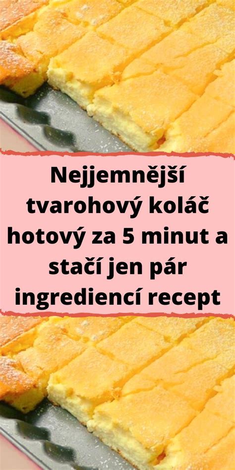 Hotový nadýchaný tvarohový koláčik