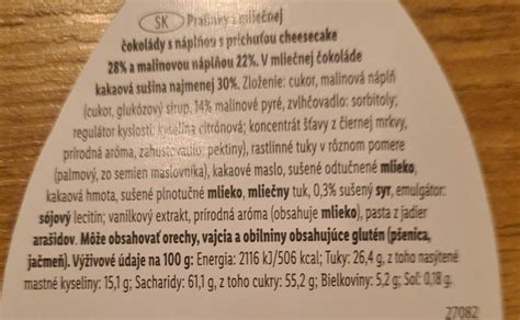 Nutričné hodnoty malín