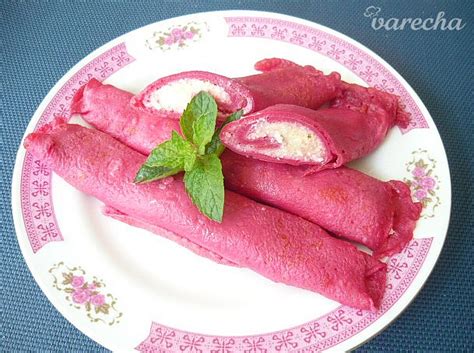 Palacinky s malinovou plnkou