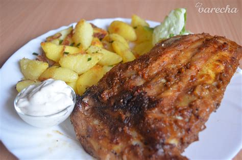 Pečené bravčové rebierka na plechu