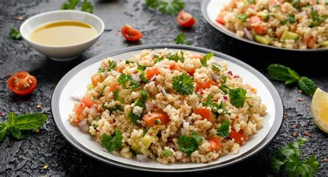 Fotografia hotového jedla s bulgurom ako prílohou