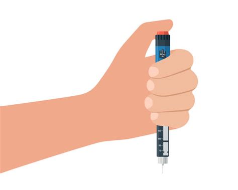 Ilustrácia: Osoba s diabetom a inzulínové pero