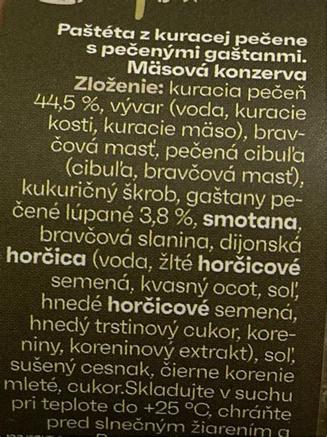Tabuľka: Nutričné zloženie 100g kuracej pečene