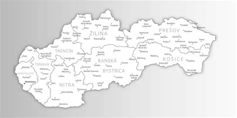 Mapa hrnčiarskych regiónov Slovenska