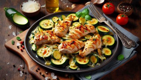 Plnené kuracie prsia s cuketou a mozzarellou
