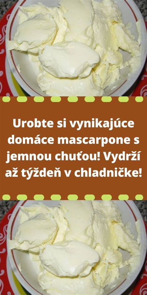 Domáce mascarpone