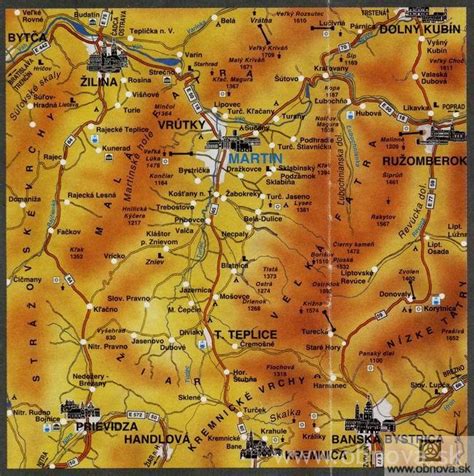 Mapa regiónu Schwarzwald