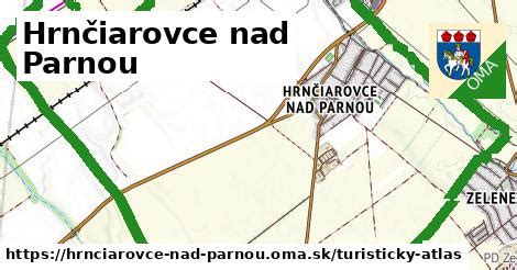 Mapa obce Hrnčiarovce nad Parnou s vyznačenou ulicou Sv. Martina