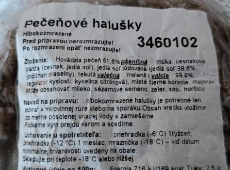 Mraziace vrecká s dátumom a popiskom pre zmrazené pečeňové knedličky
