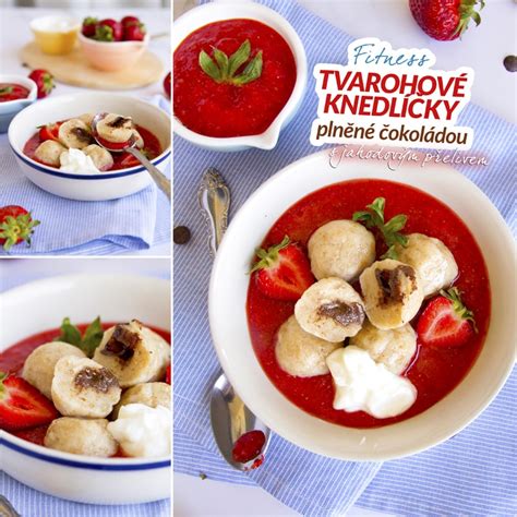 Tvarohové knedličky s makom a jahodovou omáčkou
