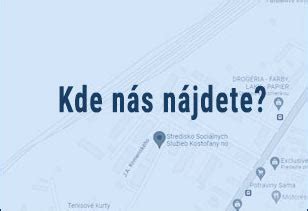 mapa sociálnych služieb v regióne Prievidza